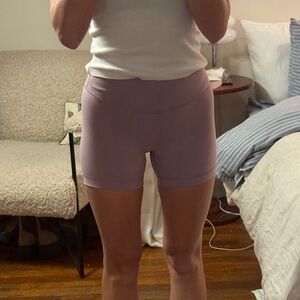 Lululemon Lavender Biker Shorts